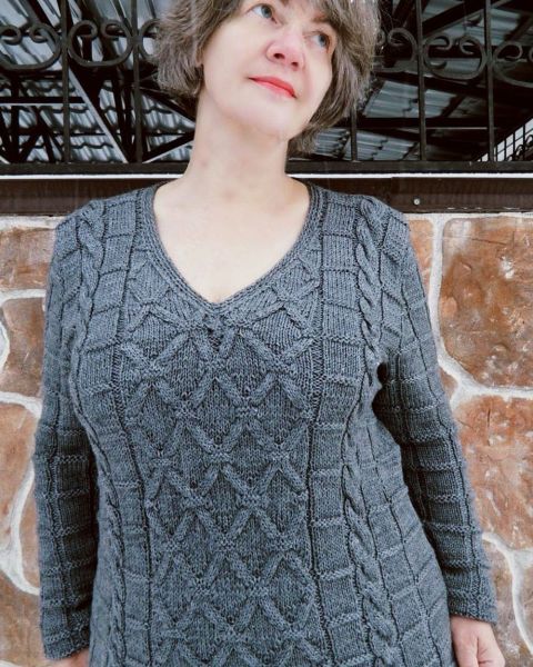 Pulli mit Aranmuster