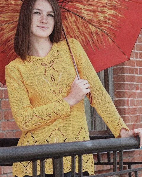 Pulli mit Ajourmuster