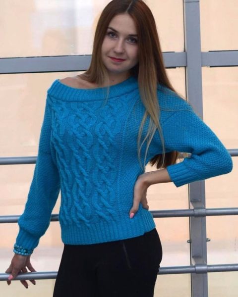Pulli mit Zopfmuster