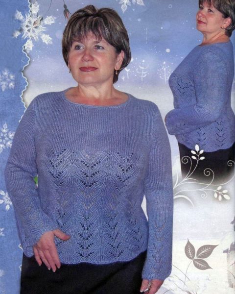 Pulli mit Ajourmuster