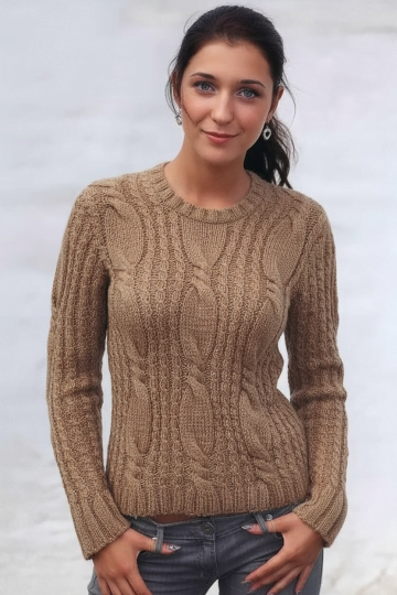 Pullover mit Zöpfen