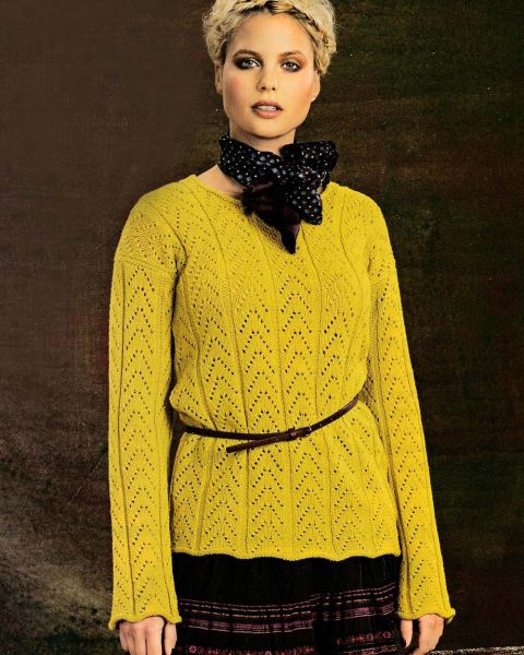 Pulli im Ajourmuster