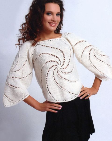 Gestrickter Fantasie-Pulli