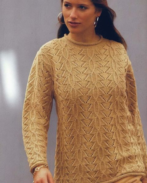 Pulli mit Fantasiemuster stricken