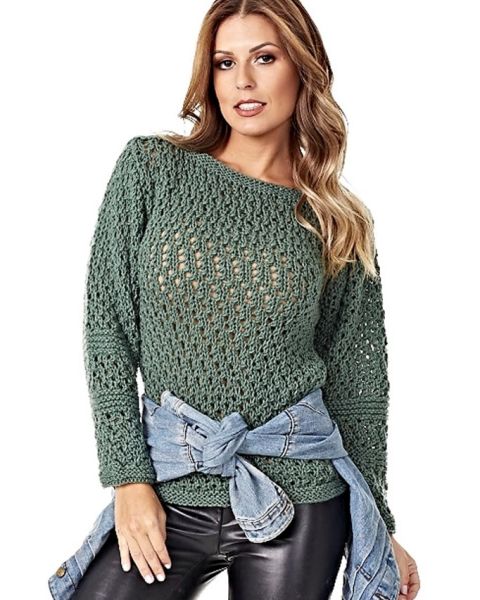 Pulli im Ajourmuster