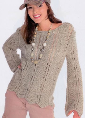 Pullover mit Zickzackmuster