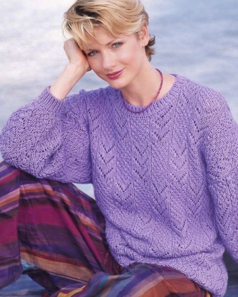 Pulli mit Ajourmuster