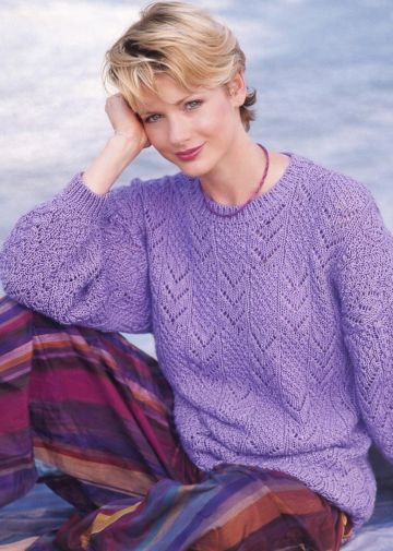 Pulli mit Ajourmuster