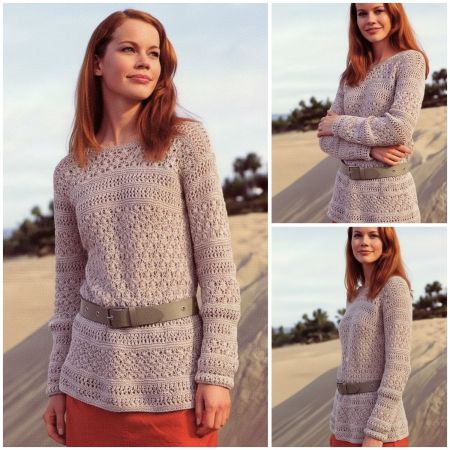 Pulli im Ajourmuster