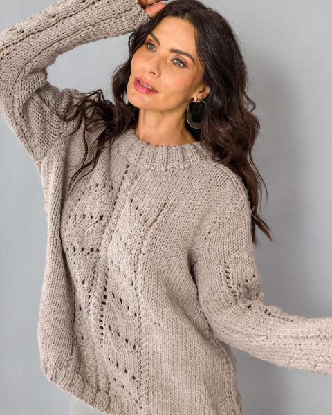 Pullover mit Mittel-Fantasiemuster