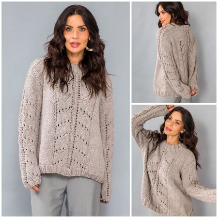 Pullover mit Mittel-Fantasiemuster
