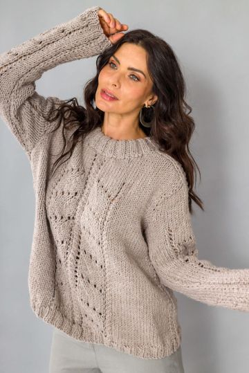 Pullover mit Mittel-Fantasiemuster