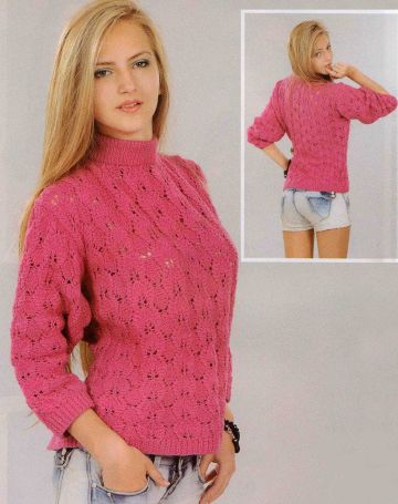 Pullover im Fantasiemuster