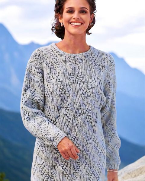 Pullover im Fantasiemuster