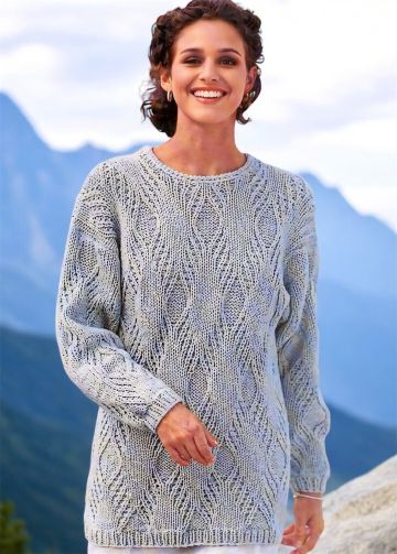 Pullover im Fantasiemuster