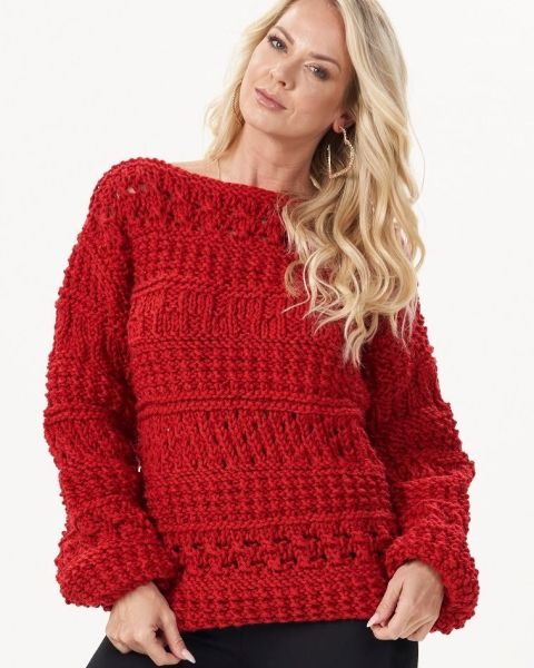 Pullover im Mustermix