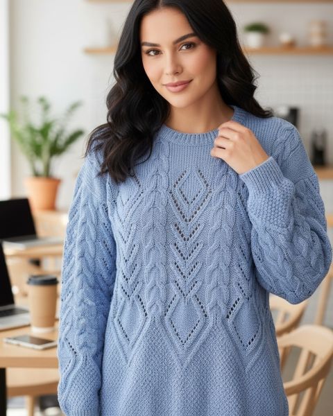Pullover im Mustermix
