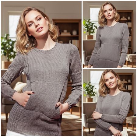 Pullover mit Mufftasche