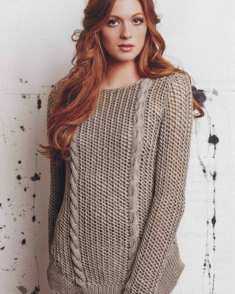 Pullover mit Zipfelsaum