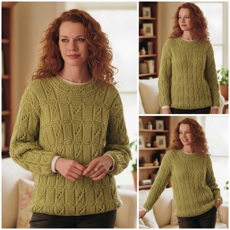 Pullover im Fantasiemuster