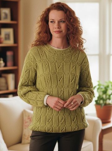 Pullover im Fantasiemuster