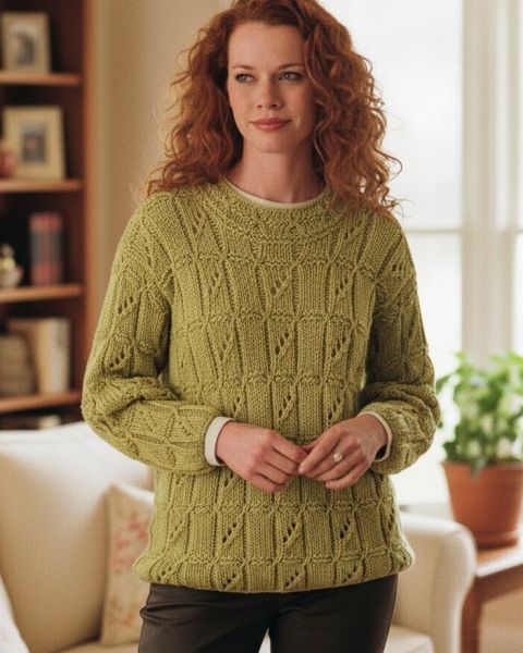 Pullover im Fantasiemuster