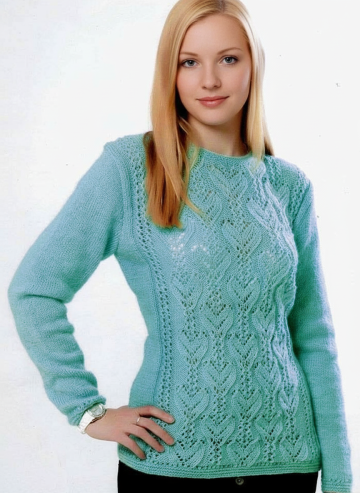 Pullover mit Ajourmuster