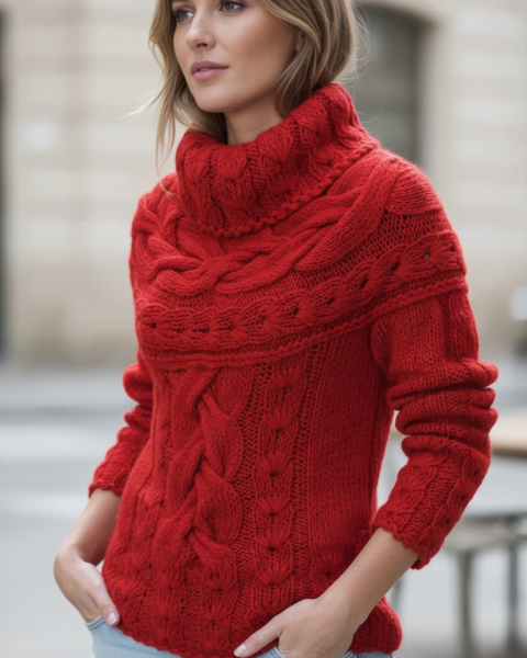 Pullover mit Rundpasse