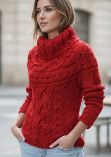 Pullover mit Rundpasse