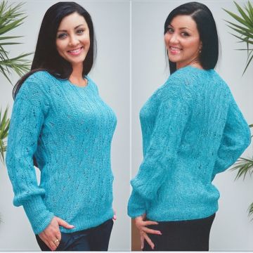 Pullover im Ajourmuster