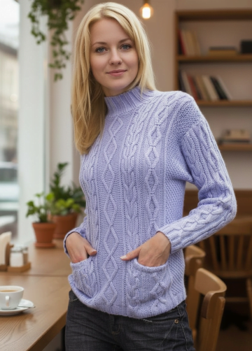 Pullover mit Reliefmuster