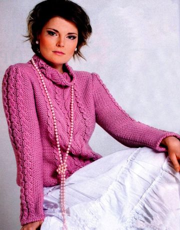 Pullover mit Zopfmuster