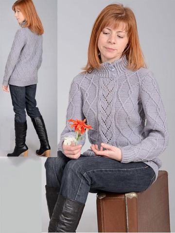 Pullover im Rautenmuster