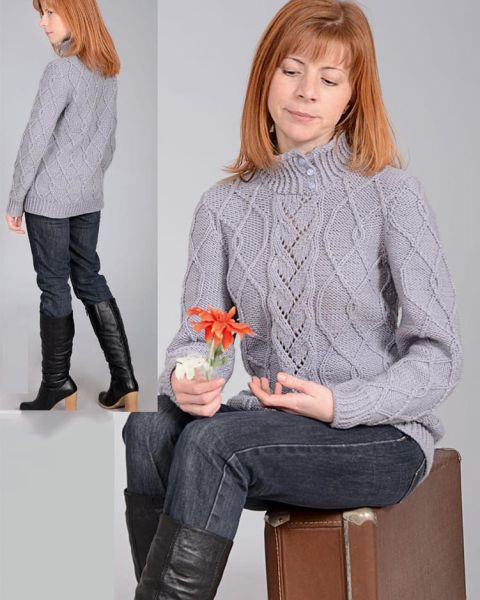 Pullover im Rautenmuster