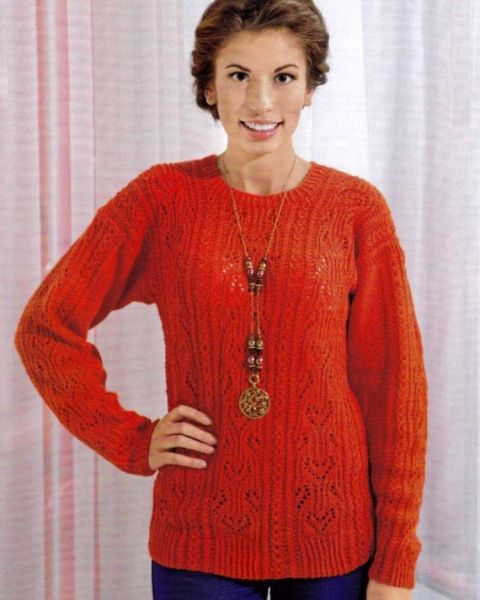 Pullover im Fantasiemuster