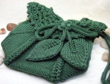 Tasche mit Blattmuster